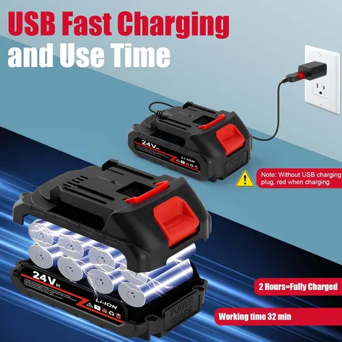 Vista 3 de Aspiradora de coche de alta potencia con batería de 4000 mAh, 25000 PA, potente aspirador y succión 2 en 1, la mejor aspiradora inalámbrica