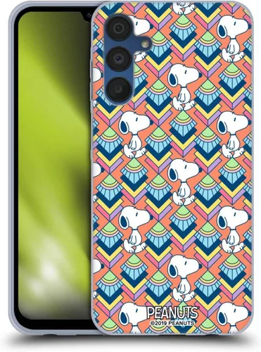 Vista 108 de Head Case Designs Snoopy Deco Dreams - Funda de gel con licencia oficial de Peanuts Blue Pattern [protección de grado militar] compatible con Google
