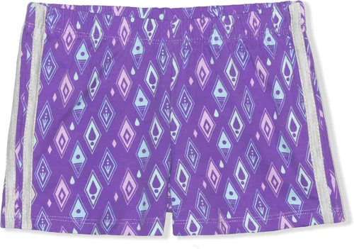Vista 4 de Disney Frozen Elsa and Anna - Conjunto de camiseta sin mangas y pantalones cortos para niñas pequeñas y niños pequeños, morado, gris