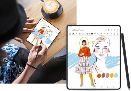 Vista 3 de Galaxy Z Fold 6 / Fold 5 S Pen Fold Edition Reemplazo para Samsung Galaxy Z Fold 5 / Fold 6 5G Touch Stylus S Pen + puntas/puntas (negro)