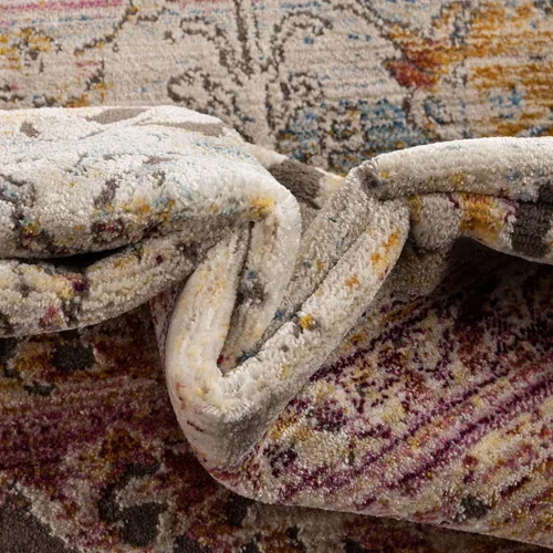 Vista 7 de Unique Loom Colección Deepa - Alfombra de área - Arte (rectangular 2' 0" x 3' 0", Multi/ Marfil)