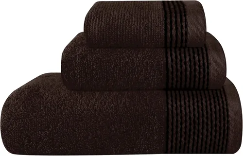 Vista 33 de Belizzi Home Juego de 3 toallas de algodón ultra suave, contiene una toalla de baño de 28 x 55 pulgadas, una toalla de mano de 16 x 24 pulgadas y un