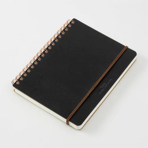 Vista 2 de DESIGNPHIL 15222006 Midori Ring Notebook, grano, transformación B6, negro