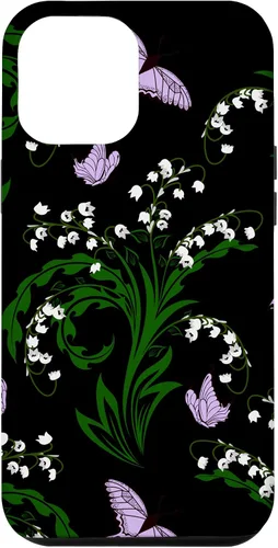 Vista 26 de Lily of The Valley and Butterflies Vintage Cottage Garden Case for iPhone 17