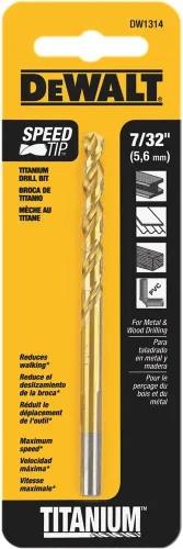 Vista 6 de DEWALT DW1316 - Broca helicoidal de titanio con punta aguzada, de 1/4 pulgada, color dorado