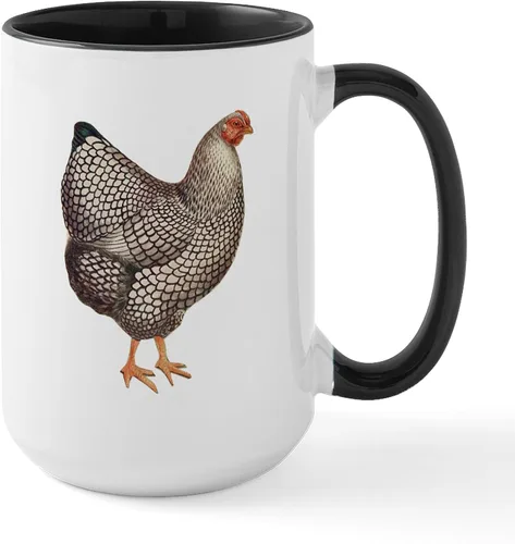 Vista 10 de CafePress Backyard Chicken Whisperer Mugs Taza de café de cerámica de 15 oz (15.0 fl oz)