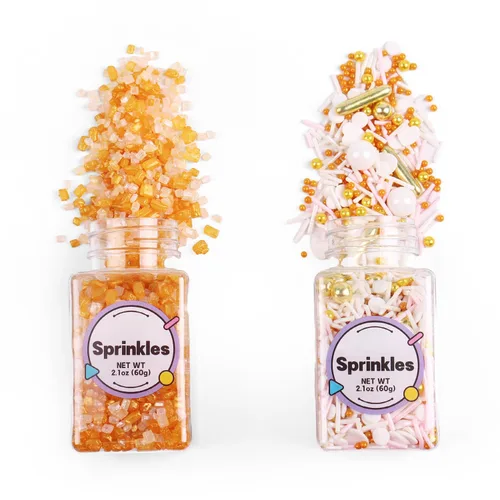 Vista 7 de Chispas comestibles de Navidad para hornear, chispas de Navidad, chispas de nonpareils, chispas rojas y verdes para galletas, magdalenas, fresas