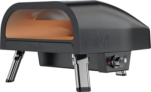 Vista 9 de Nexgrill Ora Horno de pizza de propano de mesa de 12 pulgadas, marco de aluminio fundido, 14,000BTU, olla portátil de pizza a gas con patas