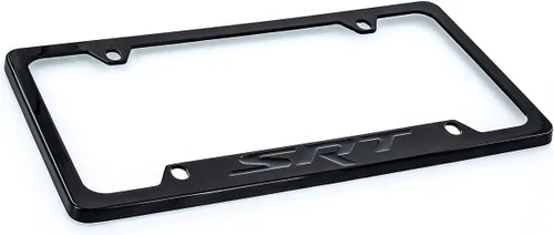 Vista 3 de Dodge SRT - Marco de matrícula de metal sólido negro