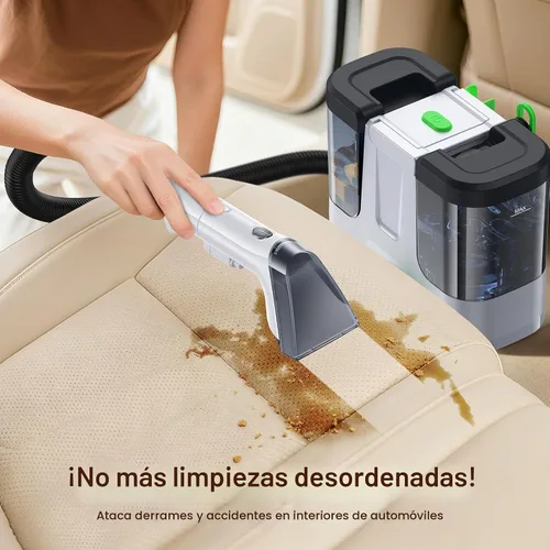 Vista 5 de Máquina limpiadora de alfombras, máquina de limpieza profunda para Crujiente-blanco
