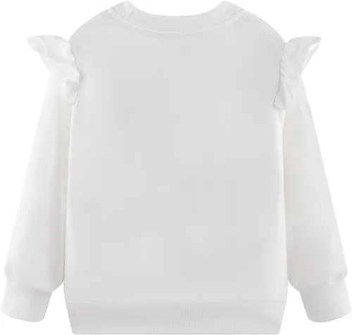 Vista 98 de Sudaderas para niñas pequeñas, cuello redondo, sin botones, de manga larga, para invierno, casual, ropa 2T-7T, Dinosaurio