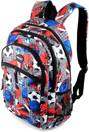 Vista 2 de Parquet Mochila escolar y de viaje para exteriores, equipaje, portátiles, mochila deportiva para adultos y adolescentes, Sport-gris, Mochilas