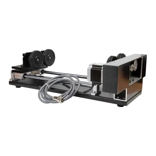 Vista 2 de Cloudray Accesorio giratorio láser de CO2 Eje giratorio de 2 ejes CNC Laser Accesorio giratorio con motor paso a paso 2 fases Nema 23