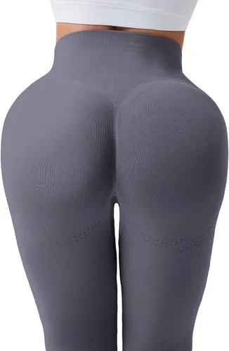 Vista 3 de RUNNING GIRL Leggings de levantamiento de glúteos para mujer leggings de entrenamiento sin costuras de cintura alta mallas de gimnasio pantalones