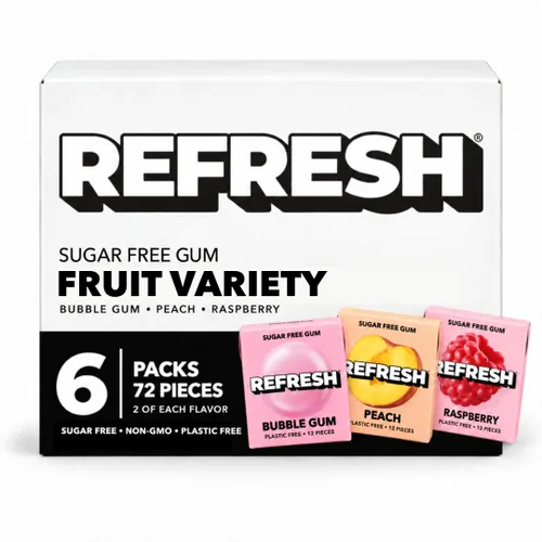 Vista 17 de Refresh Gum más vendidos, goma de mascar de xilitol natural sin azúcar