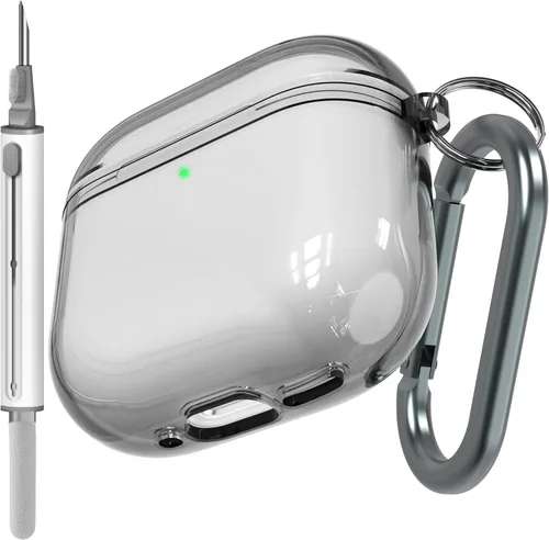 Vista 11 de Funda transparente compatible con AirPods Pro 2, funda protectora de TPU suave [LED frontal visible] [antiamarilleo] compatible con AirPods Pro