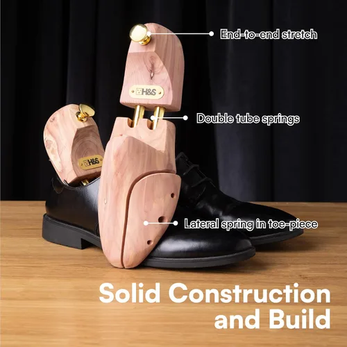 Vista 5 de H&S Camilla de zapatos de madera de cedro Árbol de zapatos de cedro para hombres y mujeres Camillas de zapatos Zapatos para mujer o hombre Botas