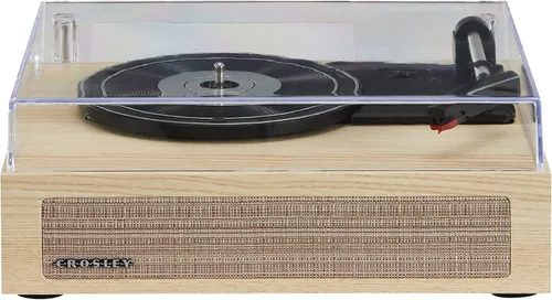 Vista 3 de Tocadiscos Crosley CR6042A-NA Scout de 3 velocidades con Bluetooth y bocinas integradas, color natural
