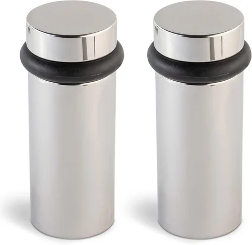 Vista 90 de Mega Handles Tope de Puerta de Piso, Tope Negro de Instalación Rápida Protector de Pared, Protectores de Pared contra Pomos de Puerta, Tope
