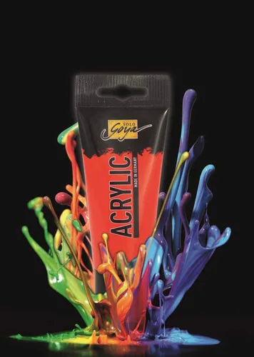 Vista 2 de Kreul Solo Goya, tubo Pinnacle de 3.4 fl oz, pintura acrílica cremosa multiusos en calidad de estudio, a base de agua, secado rápido mate, buena