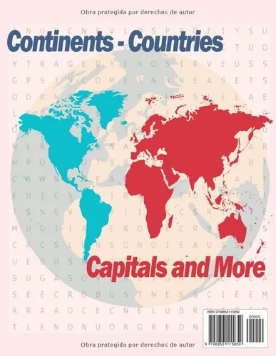 Vista 2 de Sopa de Letras Geografía Mundial Pasatiempo de Paises, Capitales, Ciudades, Jefes de Estados y Modenas del Mundo (Spanish Edition)