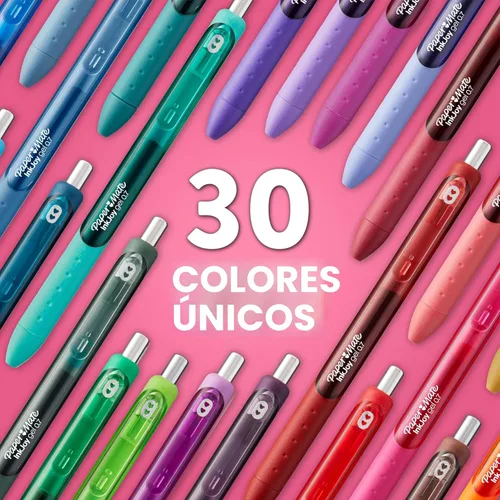 Vista 6 de Paper Mate InkJoy Bolígrafos de gel, punta media (0.7mm), colores surtidos, 20 unidades - suministros para el regreso a la escuela, esenciales
