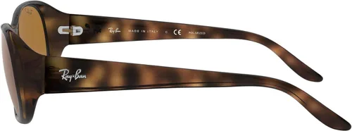 Vista 4 de Ray-Ban RB4061 - Gafas de sol ovaladas para mujer color marrón polarizado 2165in