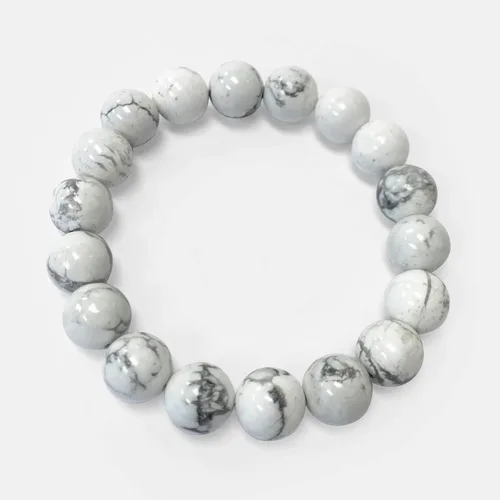 Vista 365 de Gem Avenue Handmade Round Bead Stretch Bracelet Unisex Natural Stone Beaded Jewelry for Men & Women, Elastic Wristband for Daily Wear