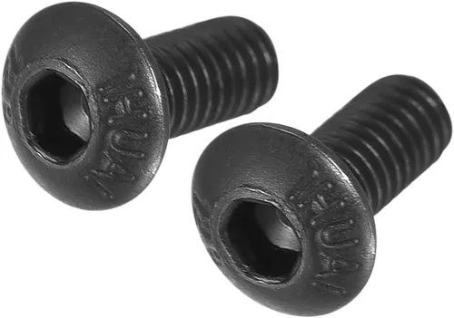 Vista 5 de uxcell Tornillos de cabeza de botón hexagonal M3x6mm Tornillos de acero de aleación 100pcs