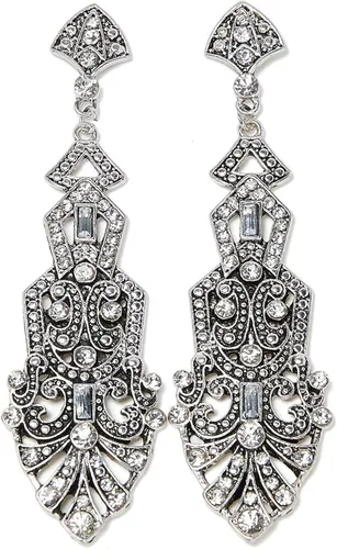 Vista 4 de ZeroShop Juego de accesorios de gran Gatsby de los años 20 para mujer, diadema con solapa para disfraz