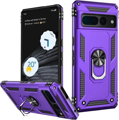 Vista 68 de LUMARKE para Google Pixel 3A XL - Funda con protector de pantalla, funda protectora grado militar probada contra caídas de 16 pies con soporte