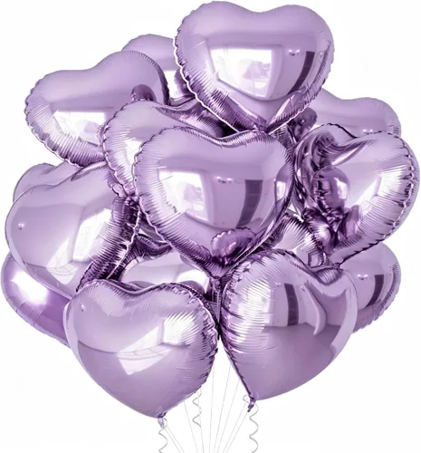 Vista 21 de 15 globos de papel de aluminio en forma de corazón negro de 18 pulgadas para el día de San Valentín, día de la madre, compromiso, aniversario