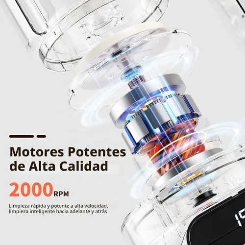 Vista 9 de Lavadora de ropa interior, un mini modelo portátil con diseño desmontable de doble tina. Admite limpieza profunda separada para ropa de bebé. Esta