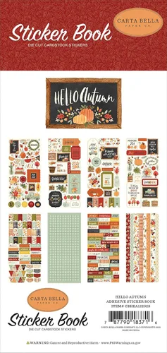Vista 2 de Libro de pegatinas Hola otoño