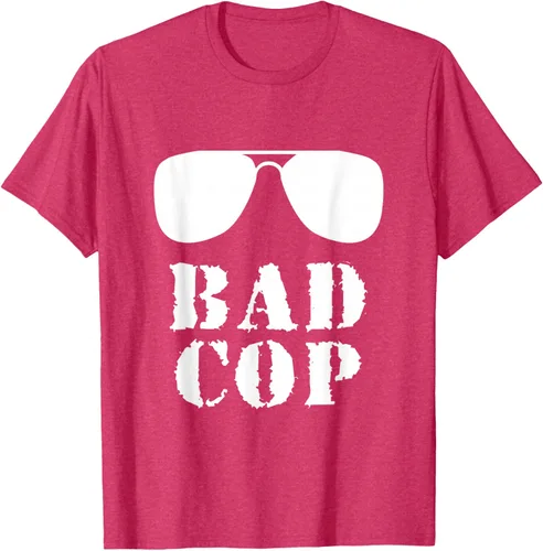 Vista 30 de Bad Cop Funny Police - Camiseta a juego para padre e hijo, Negro, S
