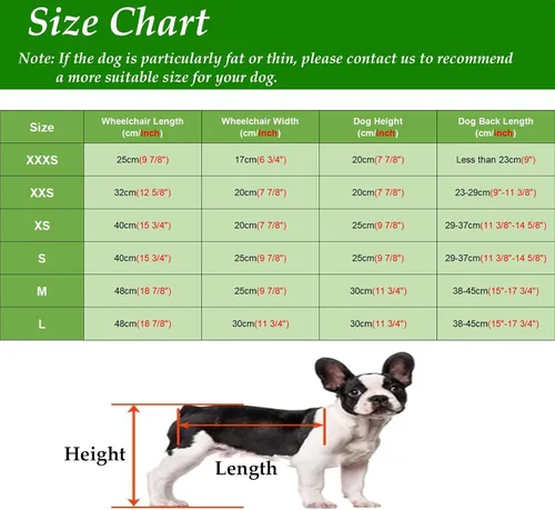 Vista 7 de Dog Wheelchair Light Weight Dog Wheelchair for Back Legs, 4 Wheel Pet Wheelchair Cart for Hind Limb Weakness Doggie, Support Leg and Belly Dog