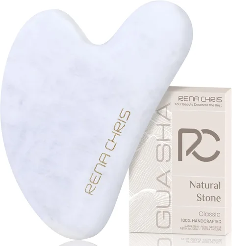 Vista 12 de Rena Chris Herramientas Gua Sha Faciales: Herramienta Guasha Natural de Obsidiana para Terapia de Acupuntura Facial, Masajador Facial para Esculpir