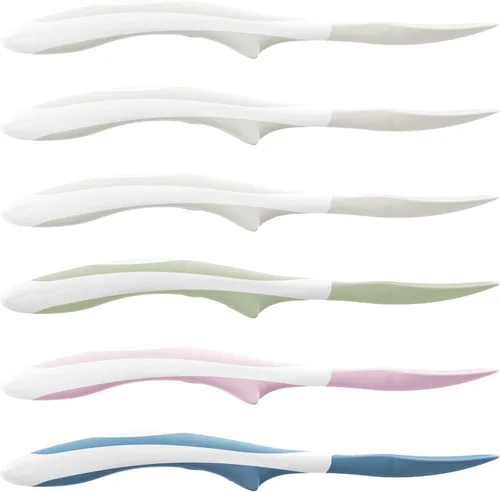 Vista 6 de Dr. Brown's cucharas para niños pequeños con punta suave, paquete de 6, multicolor
