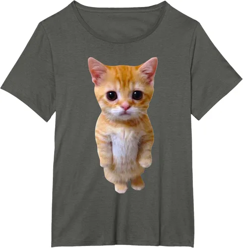 Vista 51 de El Gato Meme Sad Crying Cat Munchkin Kitty Meme Camiseta de moda Small Negro