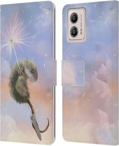 Vista 9 de Head Case Designs Officially Licensed Ash Evans Dandelion Fox Animals Leather Book Wallet Case Cover Compatible with Motorola Moto G53 5G