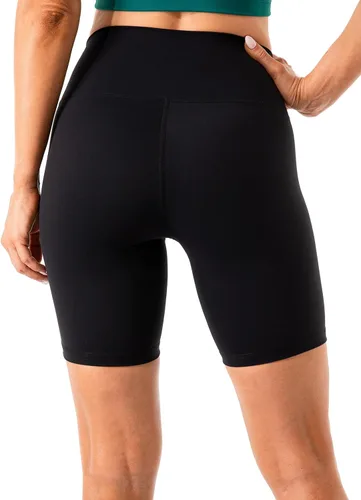 Vista 6 de Lavento - shorts para ciclismo, yoga, para mujer con sensación de segunda piel, cintura alta, ultrasuave, tiro de 56 pulgadas.