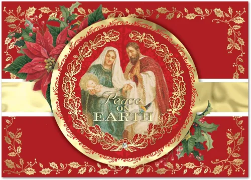 Vista 7 de Punch Studio Oh Holy Night Mary - Tarjetas dimensionales en caja con 12 tarjetas adornadas y sobres (57749)