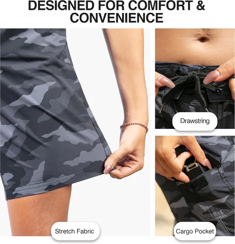 Vista 3 de Kanu Surf Womens Marina Solid Stretch Boardshort (Reg & Plus Sizes)
