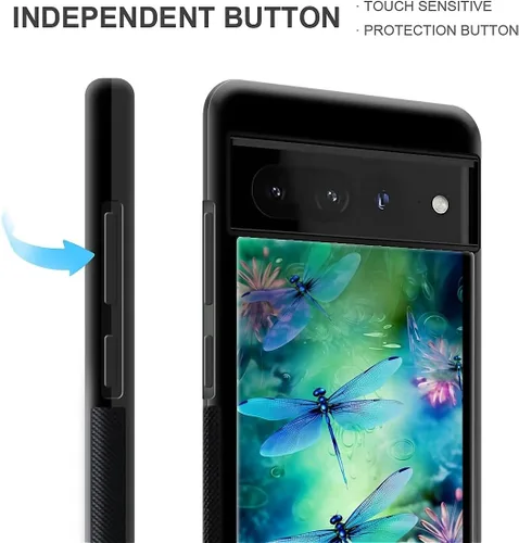 Vista 960 de Compatible con Google Pixel 4A 5G Mobile Case Creative Acrylic Panel trasero Silicona Protección Grip especialmente diseñado para Google Pixel 4A 5G