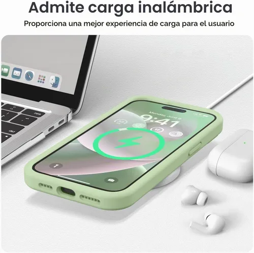 Vista 7 de Vooii Funda compatible con iPhone 15 Pro, silicona líquida Defender mejorada, [protección mejorada de la cámara]
