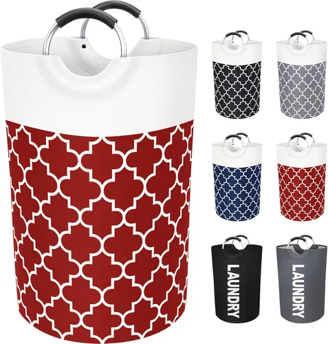 Vista 11 de Fabspace Cesta Grande para Ropa Sucia Cesto para Ropa Sucia Bolsa Contenedor de Lavado Bolsa para Ropa Plegable Alta con Asas Impermeable Viaje Baño