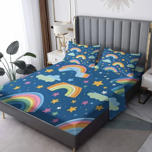 Vista 20 de Sábanas de aguacate tamaño individual – Sábanas kawaii, microfibra suave y bolsillo profundo, sábanas y fundas de almohada estampadas sin arrugas, 3