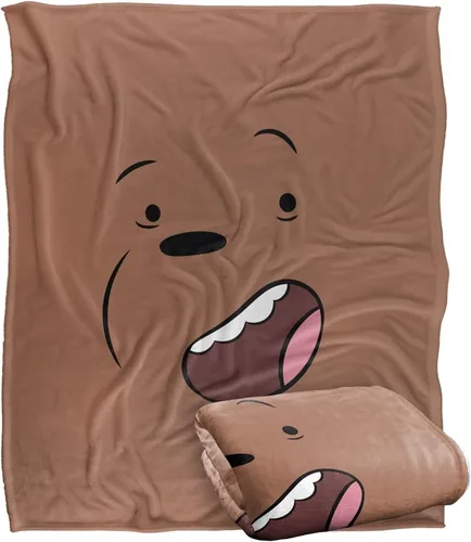 Vista 15 de We Bare Bears Grizz - Manta de tacto sedoso, súper suave, 36 x 58 pulgadas