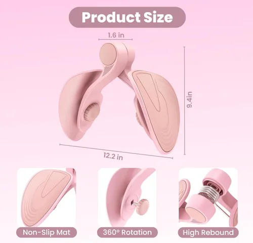 Vista 7 de 1. Ejercitador de muslos Kegel Trainer para mujeres y hombres, dispositivo muscular del suelo pélvico, rehabilitación posparto, tóner interno