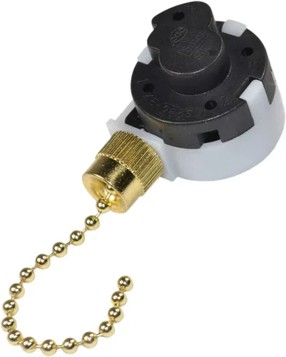 Vista 10 de HQRP Interruptor de ventilador de techo de 3 velocidades y 4 hilos para Zing Ear ZE-208s E89885, Satco 80-1983, Wu Pin LJY209A, interruptor de luz